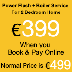 Boiler Service and Power Flush for 2 Bedroom Home