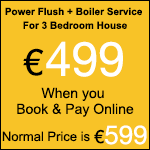 Boiler Service and Power Flush for 3 Bedroom House
