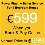 Boiler Service and Power Flush for 4 Bedroom House