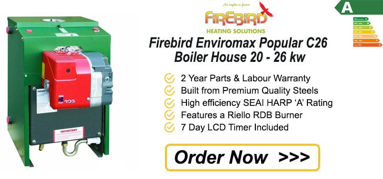 Firebird Enviromax Popular C26 Boiler House 20 - 26 kw